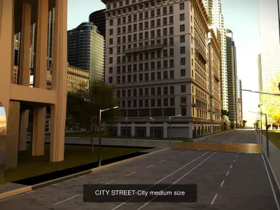 City medium size 3D Model Pack