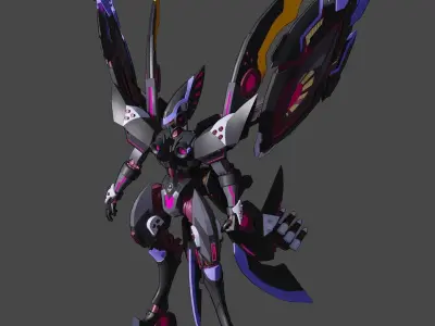 Japanese Mecha Design 3D model