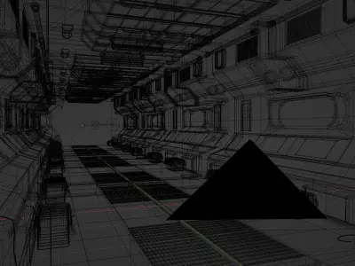 Sci-Fi Corridor 3D model order