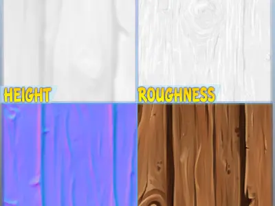 Stylized Wood Floor Seamless Texture Texture 12