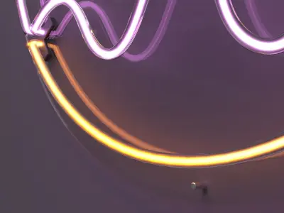 Donut - Neon Sign 3D model