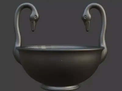 SWAN BOWL 3D print model