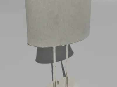 Retro Office Desk Lamp 3D model