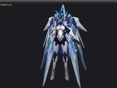 Space mecha 3D model