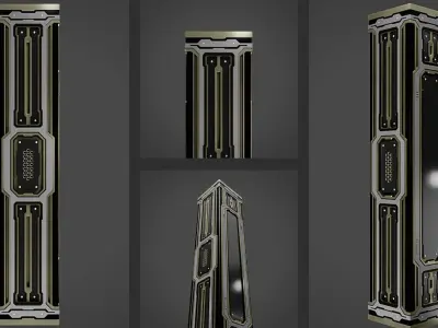 Scifi Pillar - C 3D model