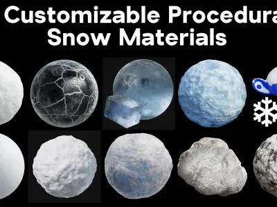 Snow Generator - Geometry Nodes 3D model