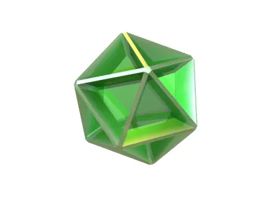 Abstract Shape v10 010 Low-poly 3D model