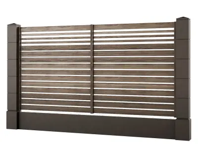 Fences fencing 4 3D model