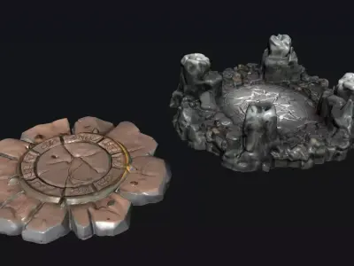 Stone Portal 3D model