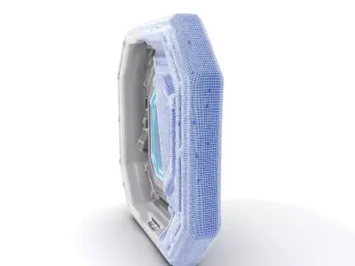 Futuristic Steel Door model pack Low-poly 3D model