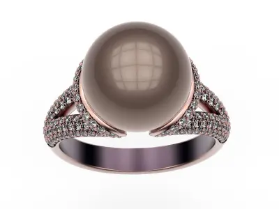 Ring Pearl Hugs 3D print model