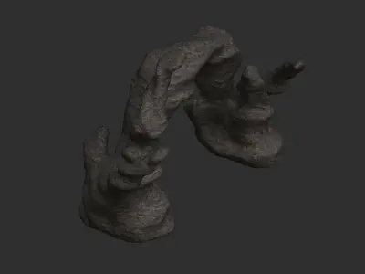 Cave Arch - Base Low-poly 3D model