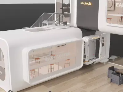 Container Kiosk 3D model