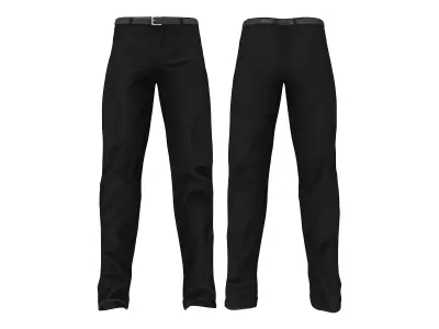 Men Hip Hop Style Striped Tshirt Pants Casual Sports Shoes Low-poly 3D model