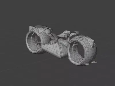 Futuristic Motorcycle 3D model