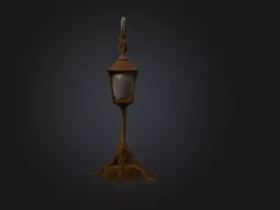 Rooted Lamp Low-poly 3D model