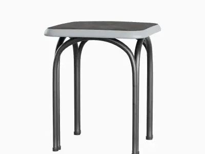 Steel Stool 01  3D model