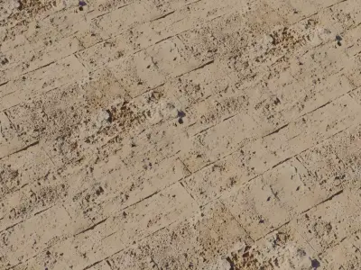 Eroded Sandstone Ashlar PBR Texture Texture