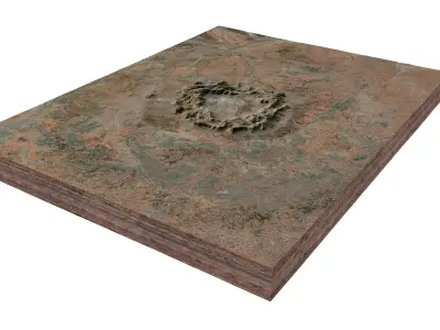 Gosses Bluff Crater Australia 3D model