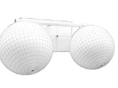 Mod 2-light Bath Vanity Wall Light P2854 3D model