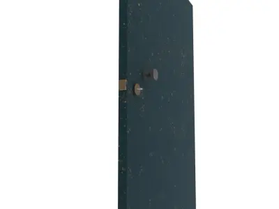 Door metal Free low-poly 3D model