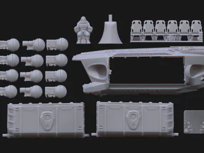 Jade Coalition - Viper Transport 3D print model