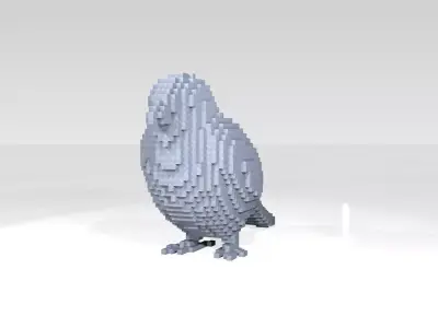 Sparrow Voxel 3D model