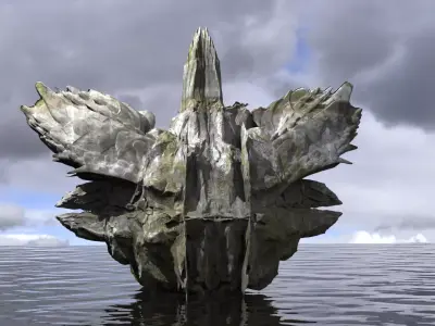 Azathoth Temple Rock  3D model