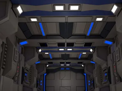 Sci Fi Corridor  3D model