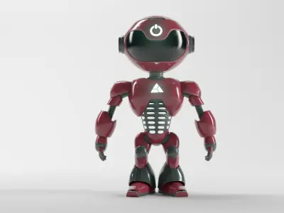 POWER ROBOT Low-poly 3D model