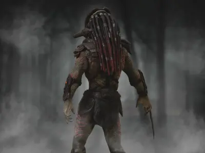 Predator Berserker Low-poly 3D model