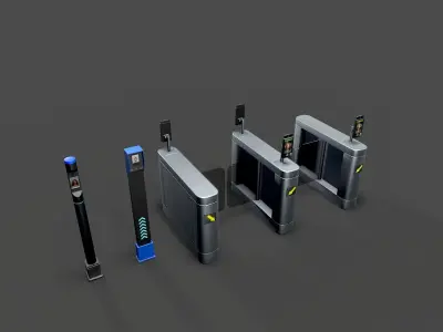 face recognition  Low-poly 3D model