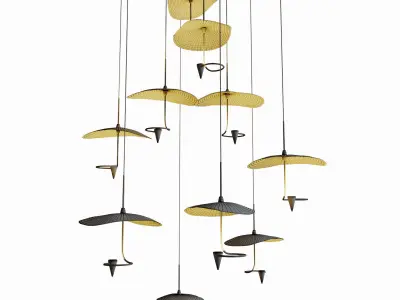 Alda Chandelier 10 3D model