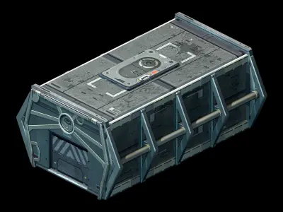Different dimension - warehouse 02 3D model