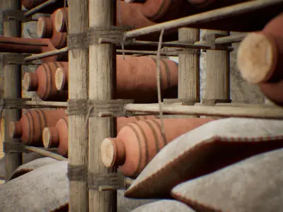 Middle Eastern Market 54 Assets Low-poly 3D model