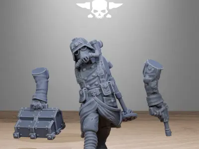 GrimGuard Radioactive Mutants 3D print model