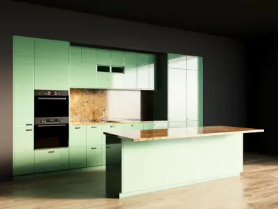 68-Kitchen8 glossy 6 3D model