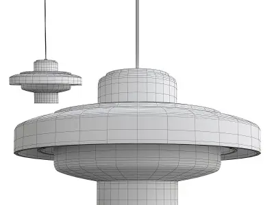 Stilnovo Ceiling Pendant Model 1219 Low-poly 3D model