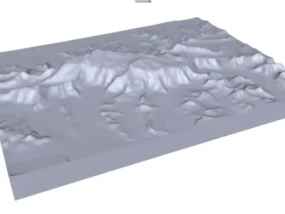 Mount Logan Mountain Canada 3D model