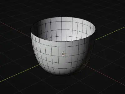 Empty white cup with plate  3D model