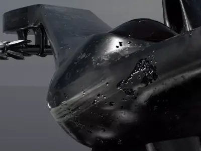 Sci-Fi VTOL Fighter Jet  Stealth Concept 3D model