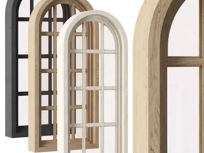 Arch Windows V2 Low-poly 3D model