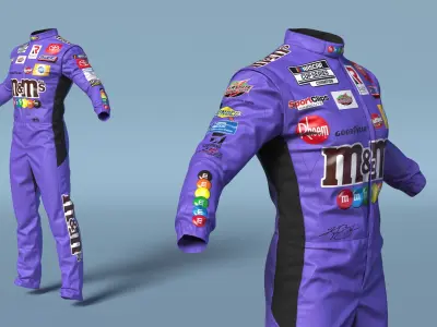  Toyota NASCAR Fire-Resistant Race Suit MMs Purple 