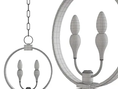 Dresden Pendant Light Low-poly 3D model