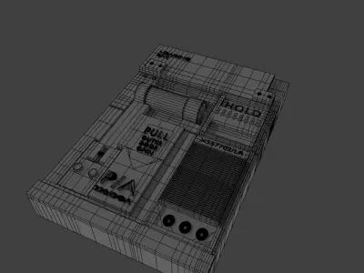Sci-Fi Panel Textures - Airlock Release Low-poly 3D model