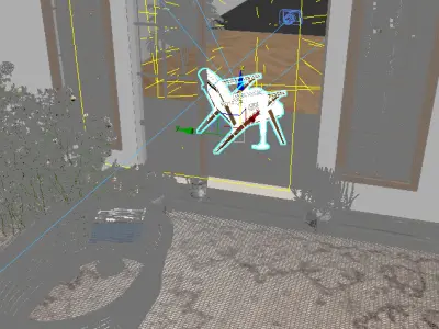 balcony scene 3D model