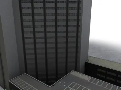 Amsterdam Belastingdienst Low-poly 3D model