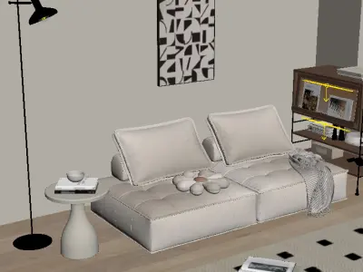 modern sofa chair  3D model