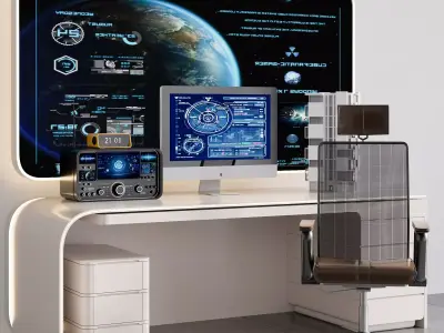 OFFICE FURNITURE NO29 A 3D model