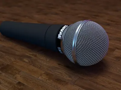 Shure SM58 Microphone 3D model